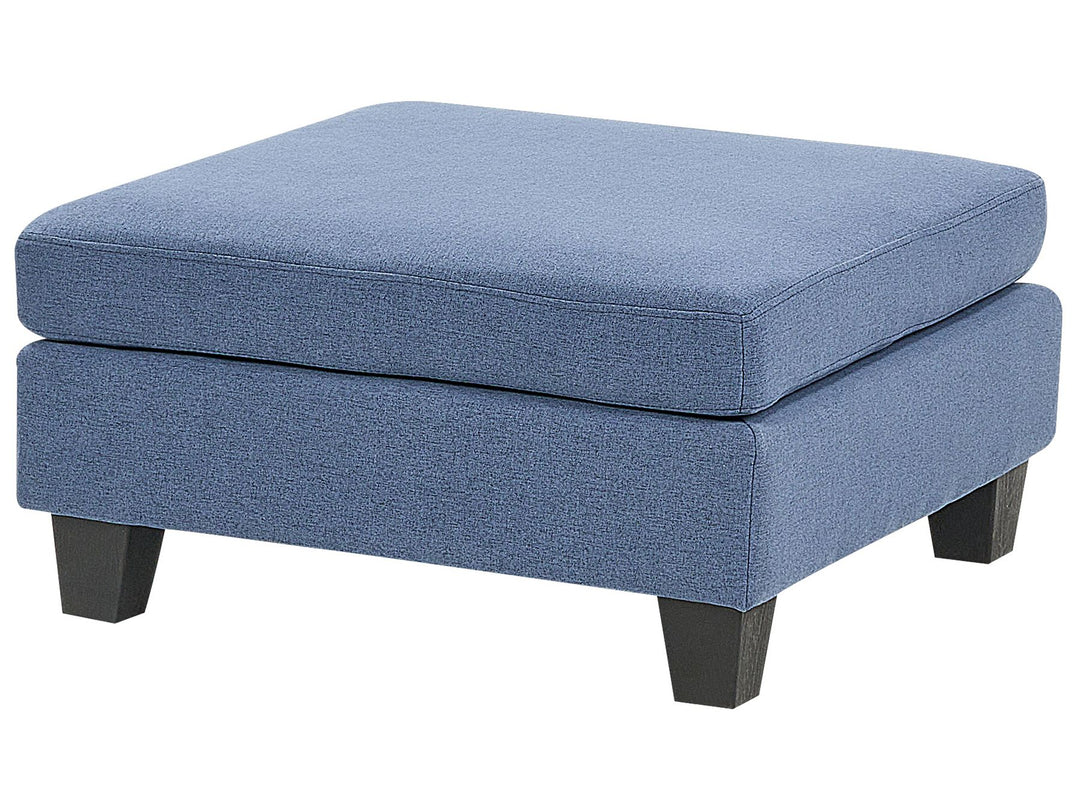 Unstad 3-Seater Modular Fabric Sofa with Ottoman Blue