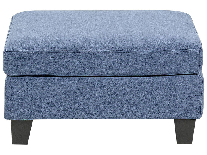 Unstad 3-Seater Modular Fabric Sofa with Ottoman Blue