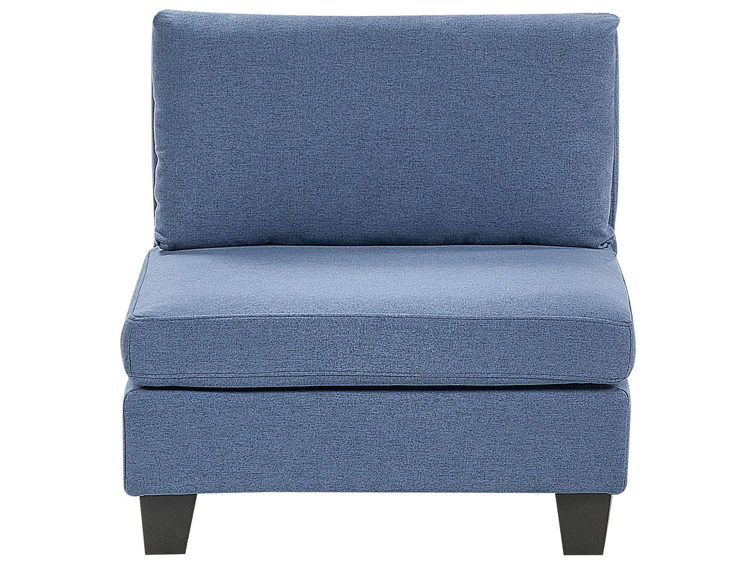 Unstad 3-Seater Modular Fabric Sofa with Ottoman Blue