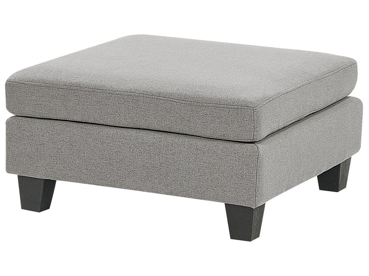 Unstad 3-Seater Modular Fabric Sofa with Ottoman Light Grey