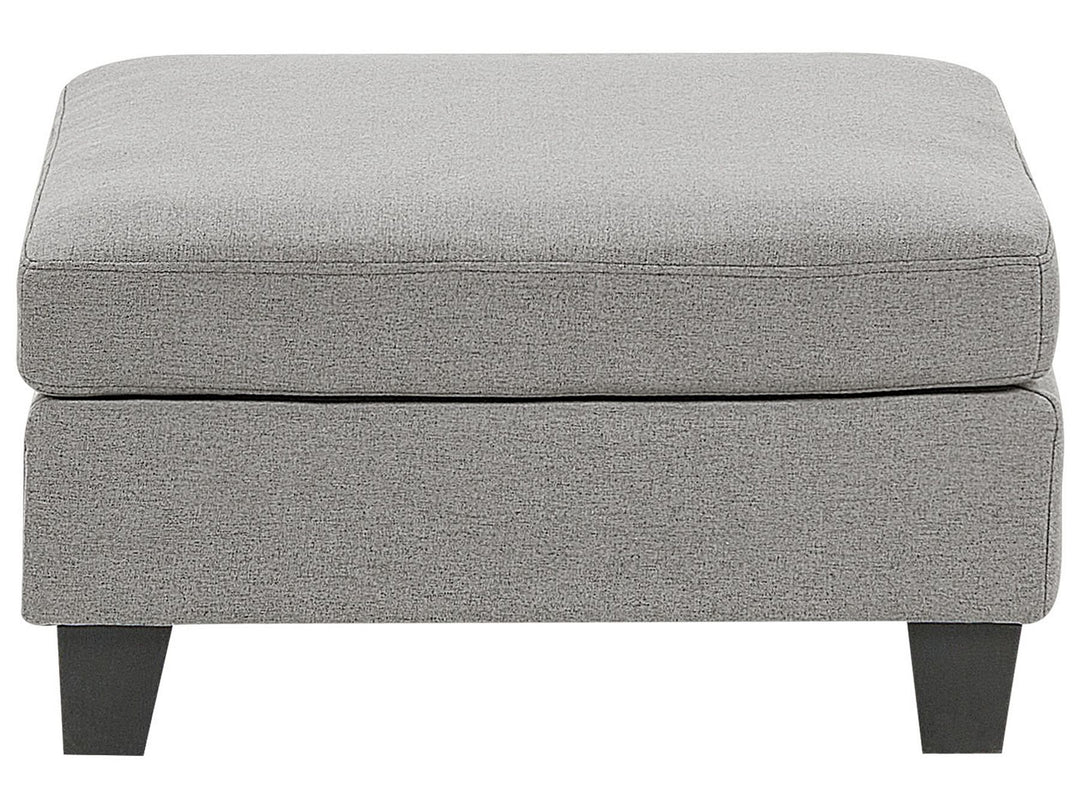 Unstad 3-Seater Modular Fabric Sofa with Ottoman Light Grey