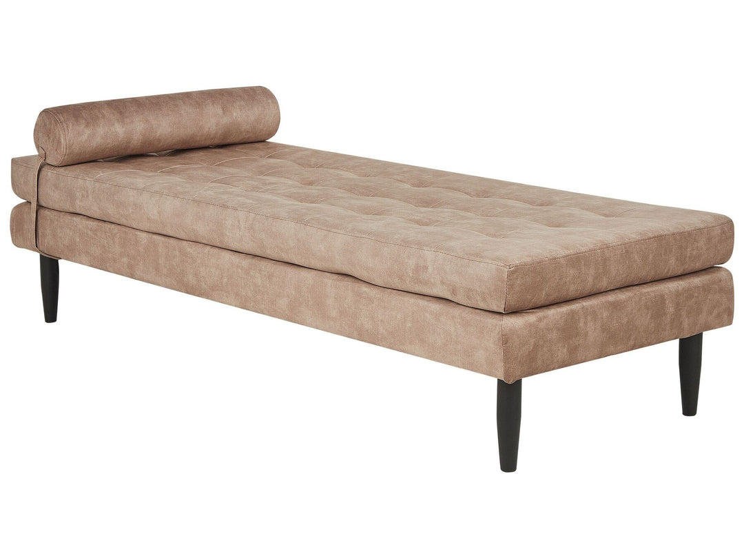 Ussel Velvet Chaise Longue Taupe