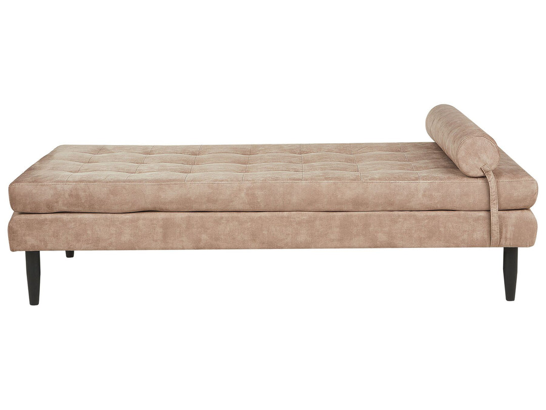 Ussel Velvet Chaise Longue Taupe