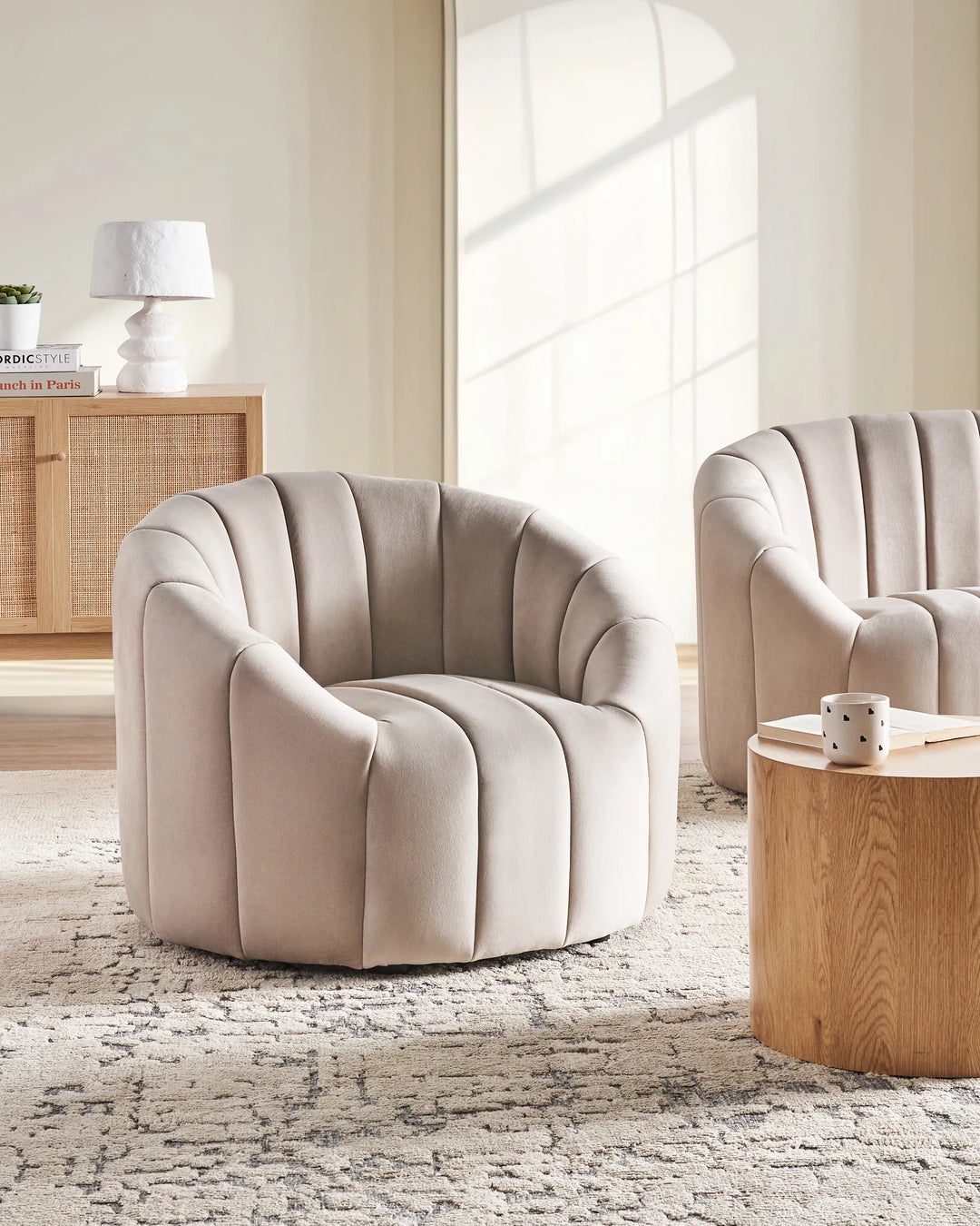 Malung Armchair Velvet Beige
