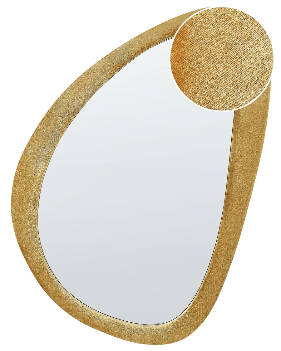Venas Wall Mirror Velvet Mustard