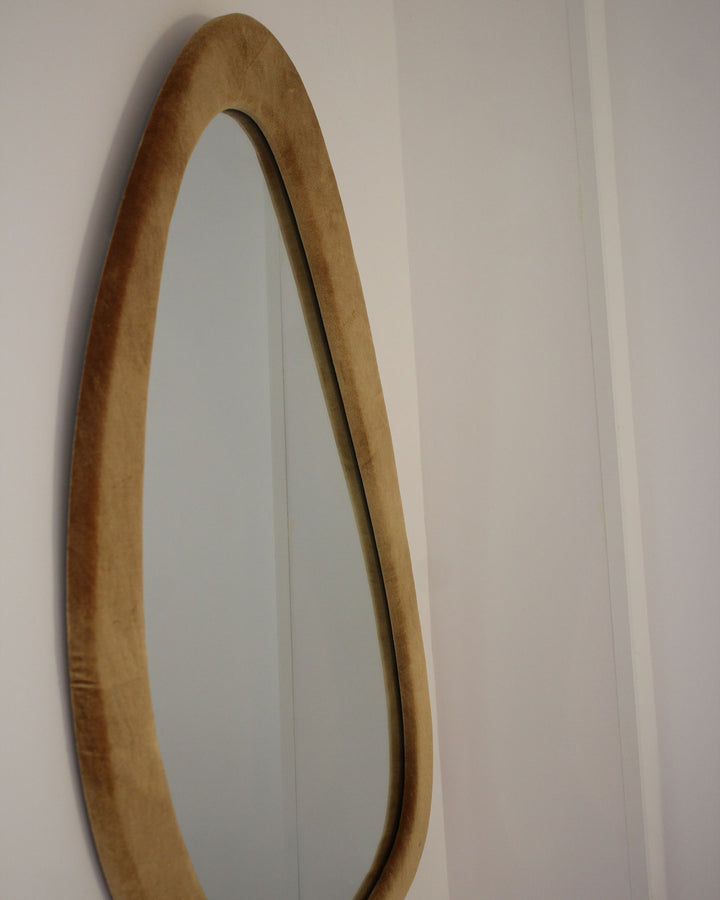 Venas Wall Mirror Velvet Mustard