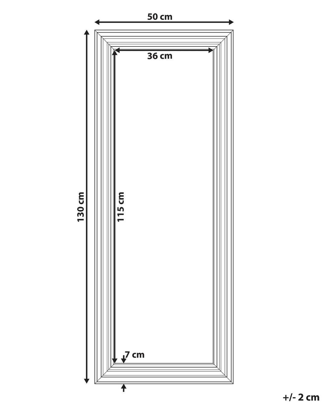Vertou Wall Mirror White