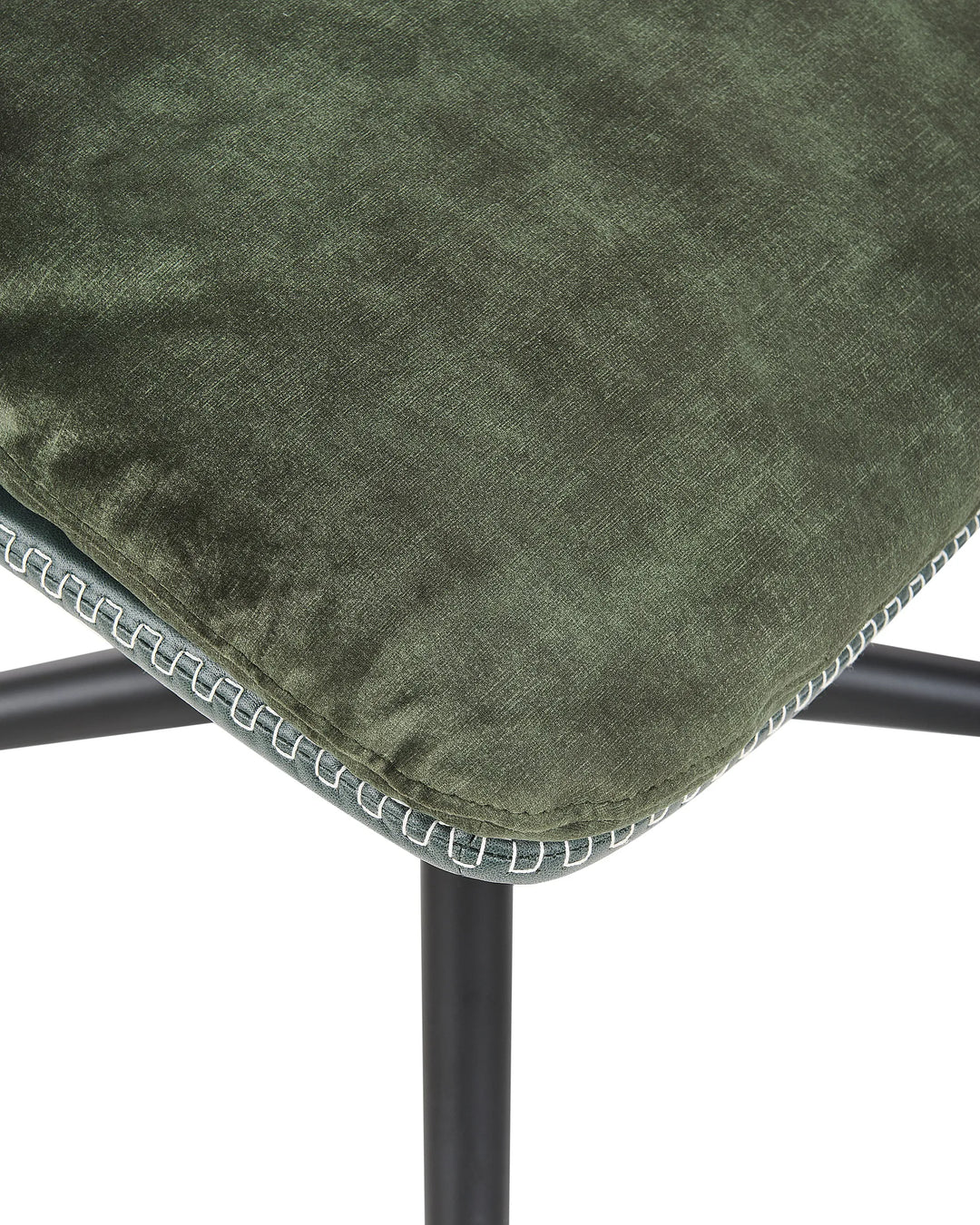 Eide Swivel Armchair with Footstool Velvet Dark Green