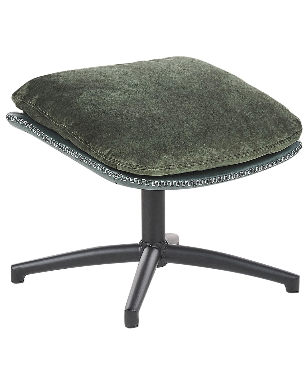 Eide Swivel Armchair with Footstool Velvet Dark Green