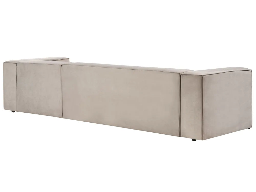 Corner Sofa 3 Seater Velvet Taupe Left Hand Chambord