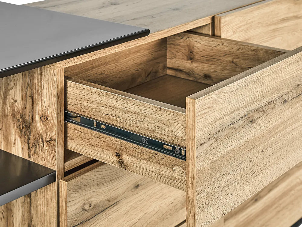 2 Door Sideboard Brown/ Black Nephie