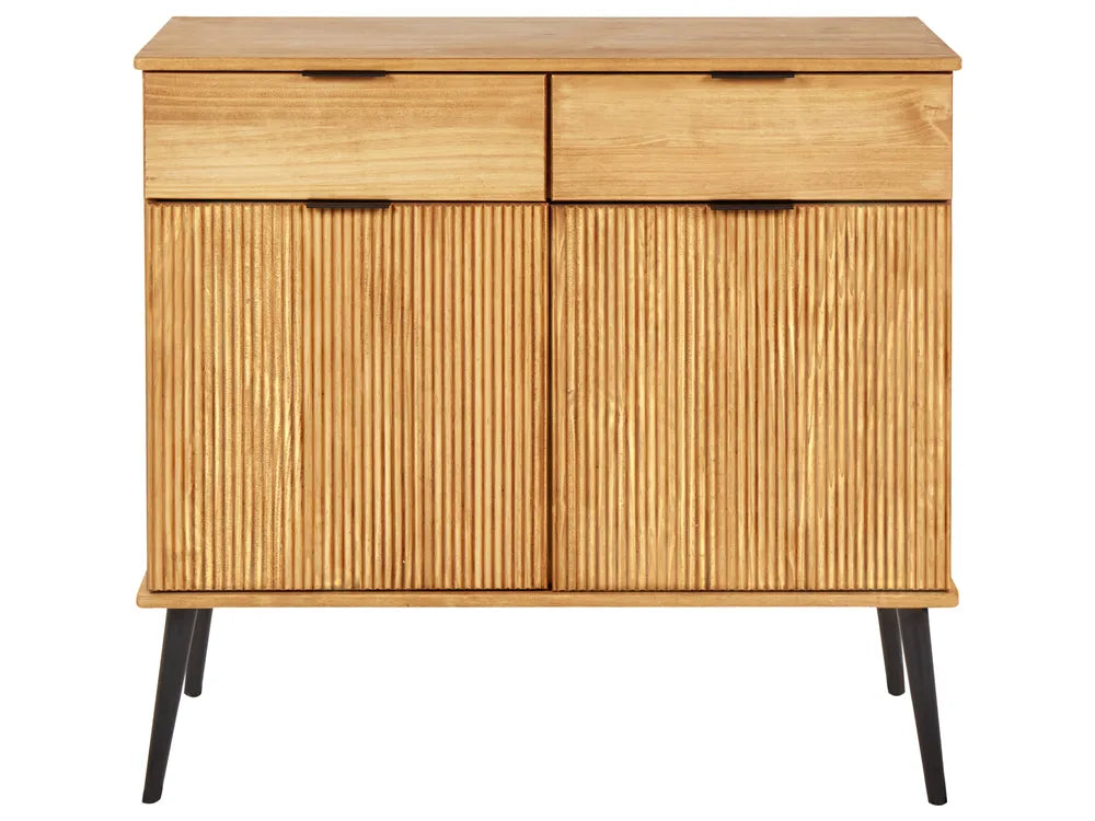 2 Door Sideboard Pine Wood Brown Miller