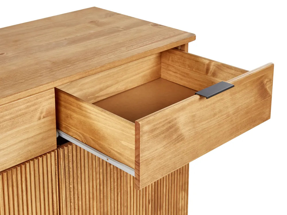 2 Door Sideboard Pine Wood Brown Miller