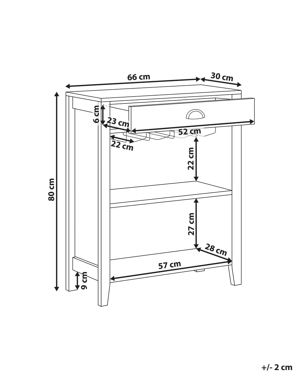 Sideboard Dark Brown Whitner