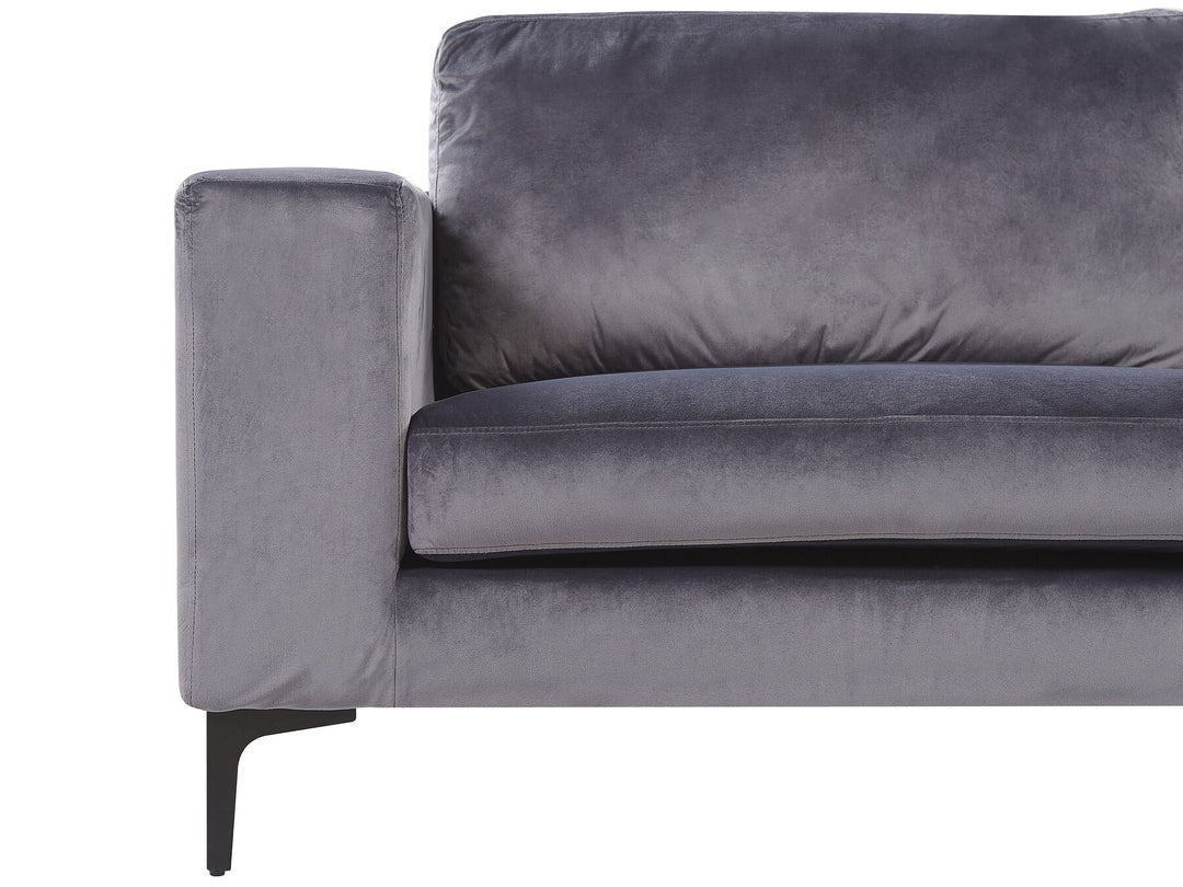 Vadstena 3 Seater Velvet Sofa Dark Grey