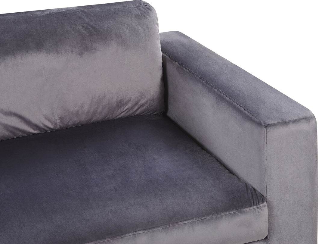 Vadstena 3 Seater Velvet Sofa Dark Grey