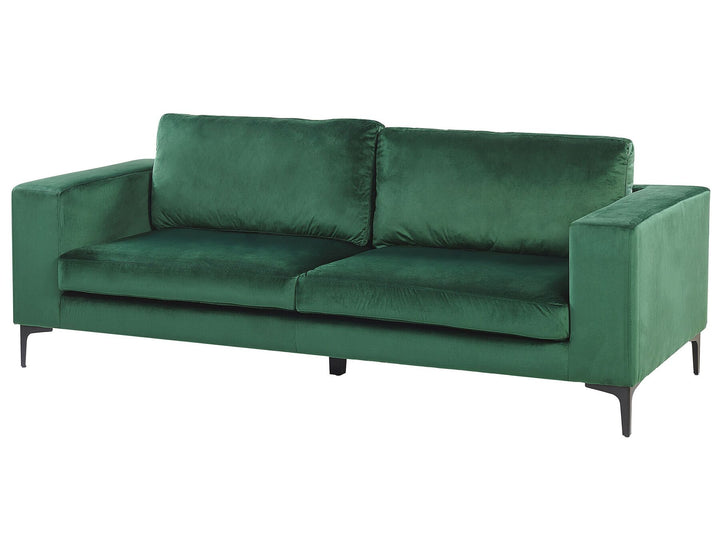 Vadstena 3 Seater Velvet Sofa Green