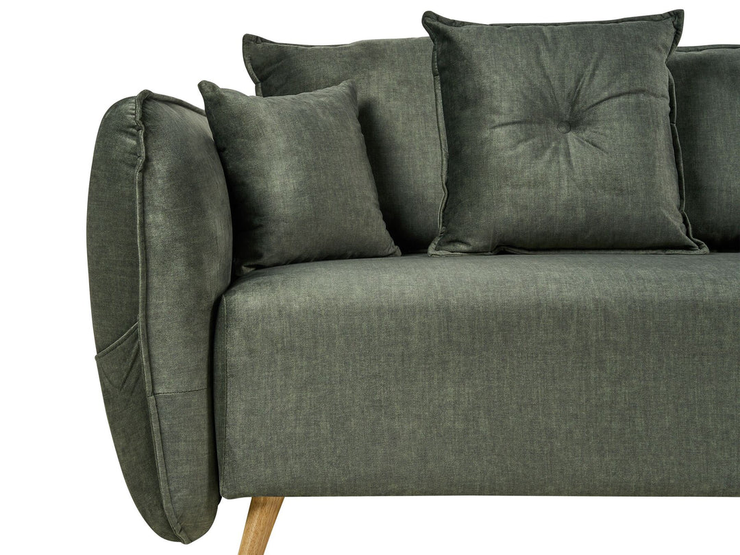 Vallanes Sofa Bed Dark Green Velvet