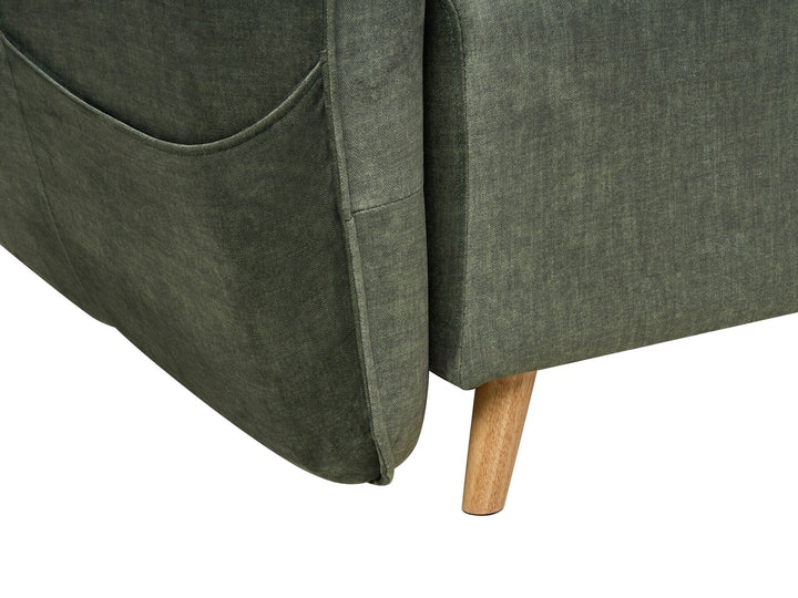 Vallanes Sofa Bed Dark Green Velvet