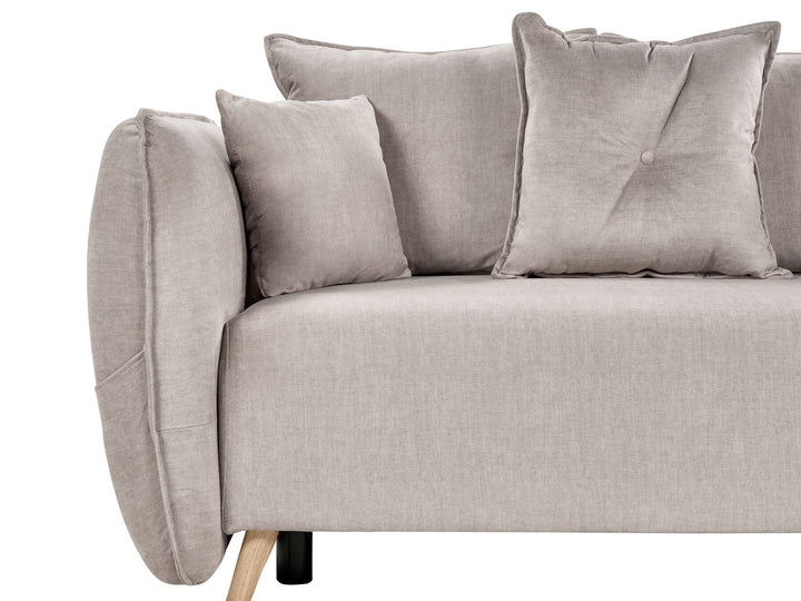 Vallanes Sofa Bed Taupe Velvet