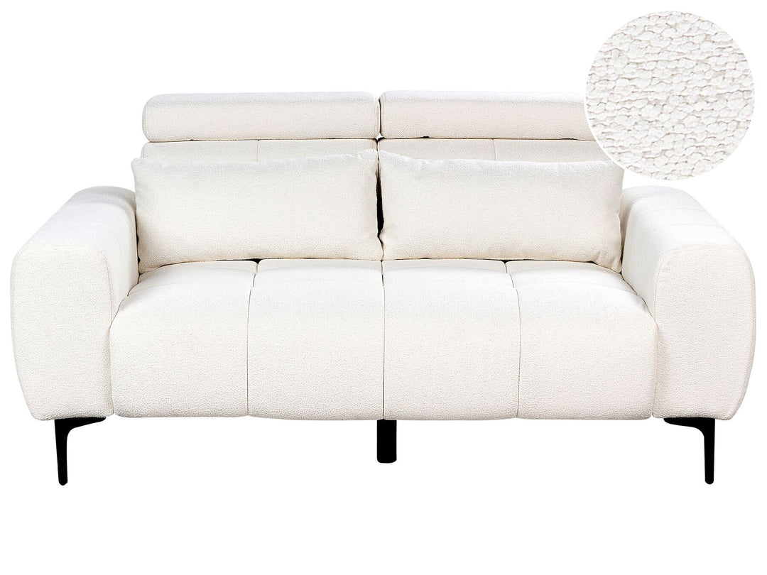 Vegamo 2 Seater Boucle Sofa White