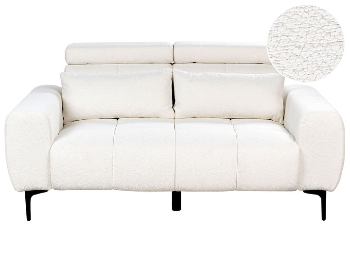 Vegamo 2 Seater Boucle Sofa White