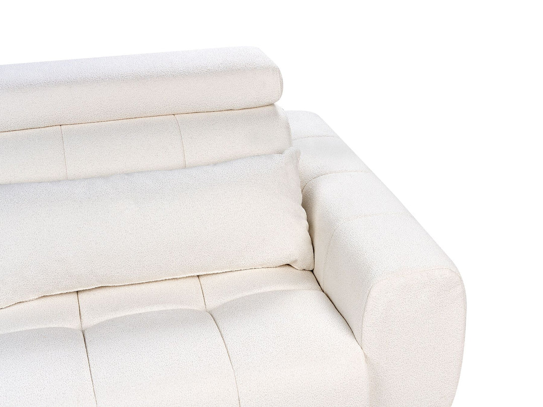 Vegamo 2 Seater Boucle Sofa White