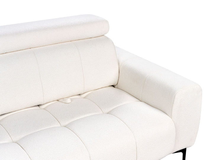 Vegamo 2 Seater Boucle Sofa White