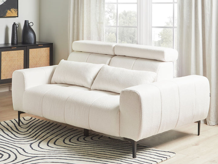 Vegamo 2 Seater Boucle Sofa White