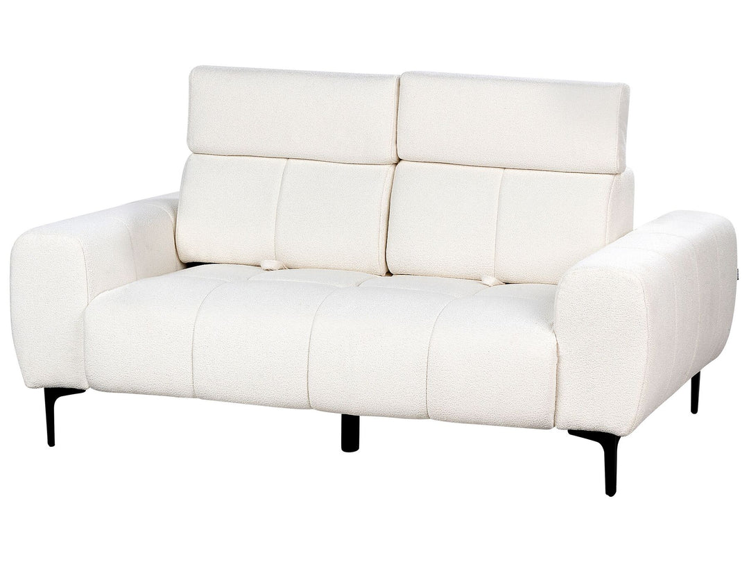 Vegamo 2 Seater Boucle Sofa White