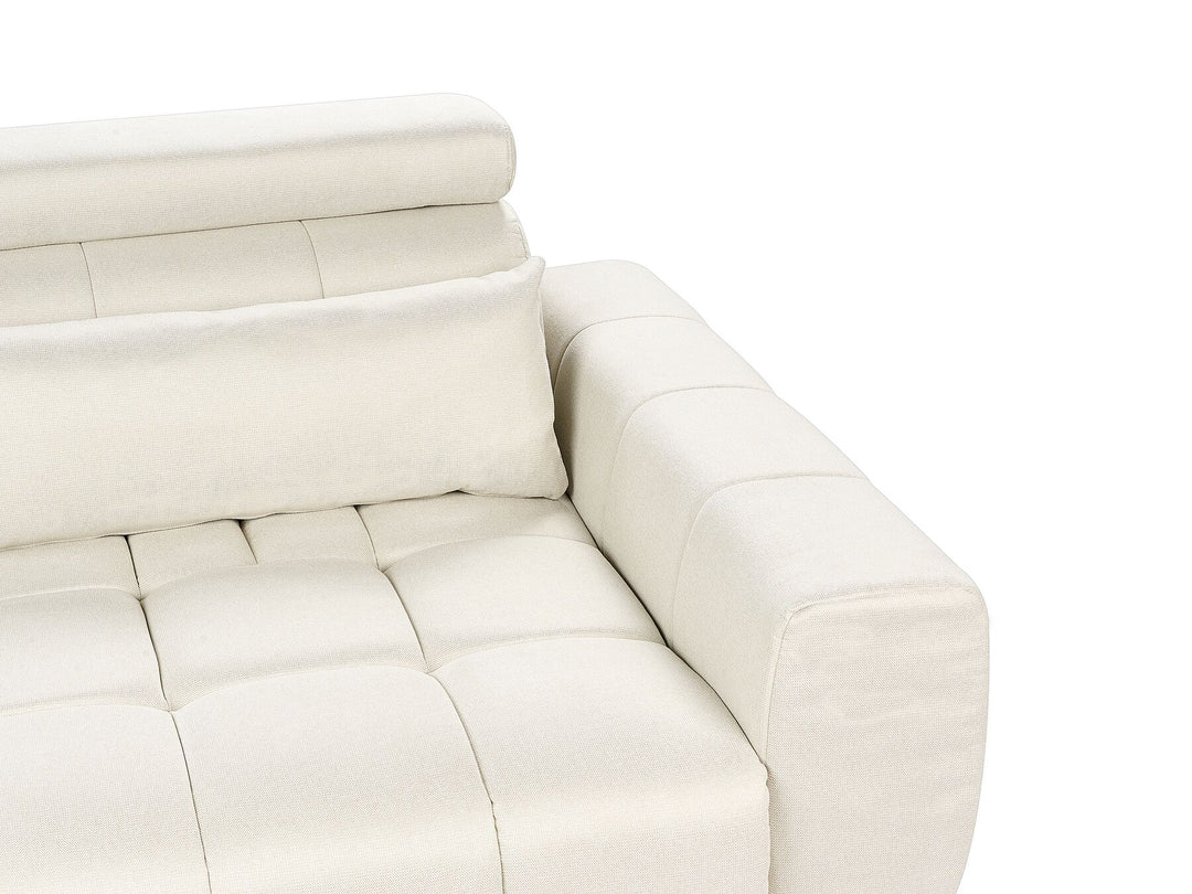 Vegamo 2 Seater Fabric Sofa Cream