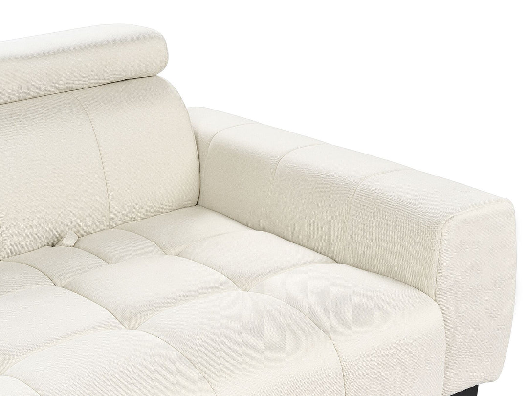 Vegamo 2 Seater Fabric Sofa Cream