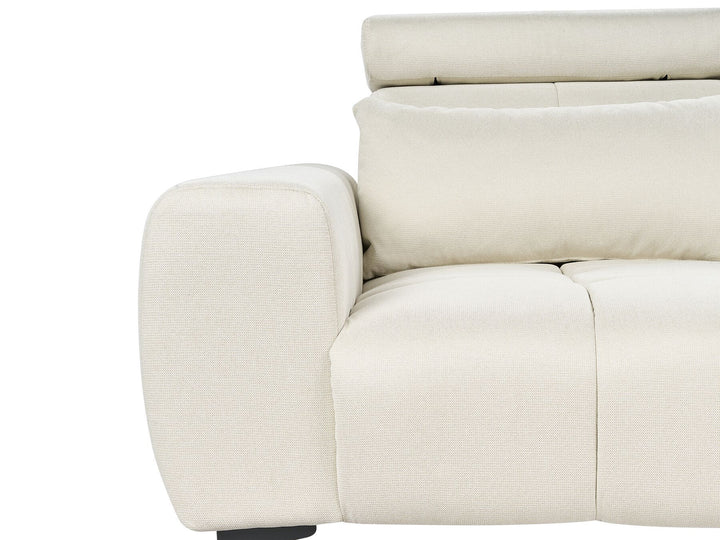 Vegamo 2 Seater Fabric Sofa Cream