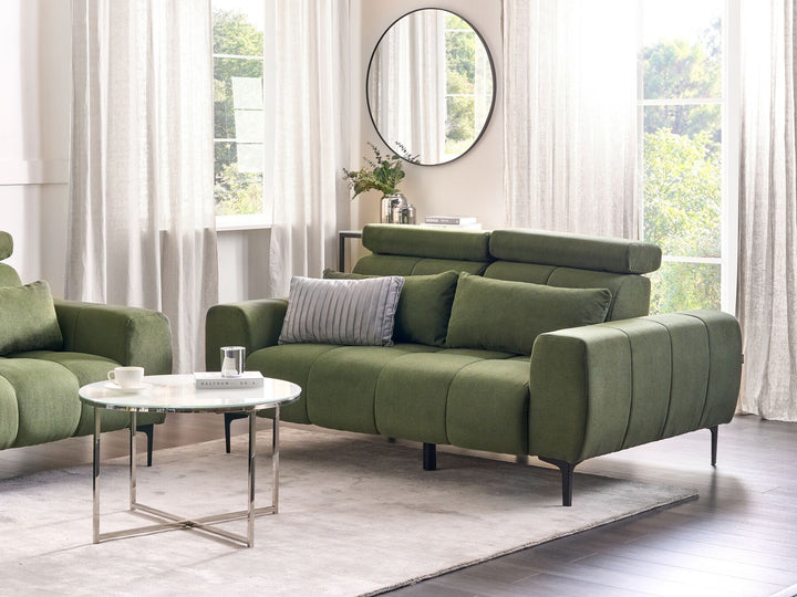 Vegamo 2 Seater Fabric Sofa Green