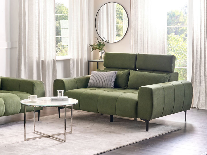 Vegamo 2 Seater Fabric Sofa Green