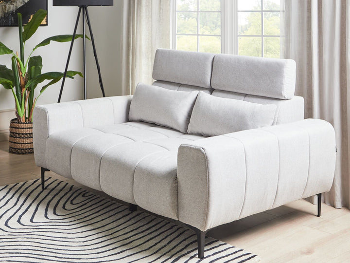 Vegamo 2 Seater Fabric Sofa Grey