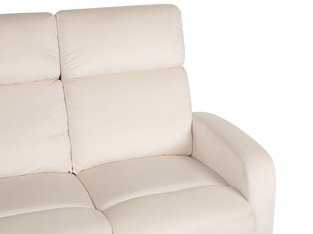 Verdal 2 Seater Velvet Electric Recliner Sofa White