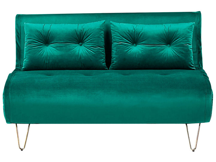 Vestfold 2 Seater Sofa Dark Green Velvet