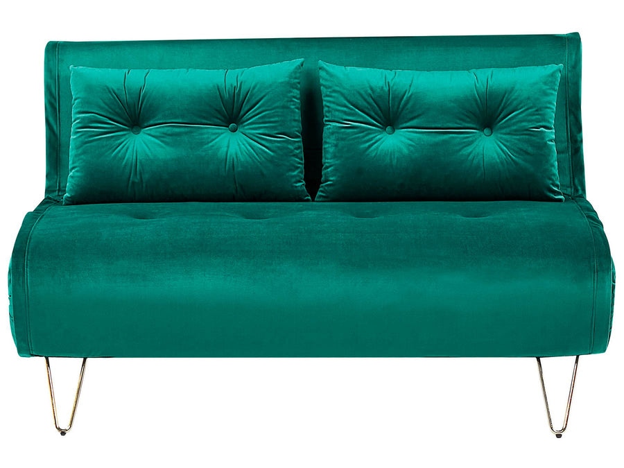 Vestfold 2 Seater Sofa Dark Green Velvet