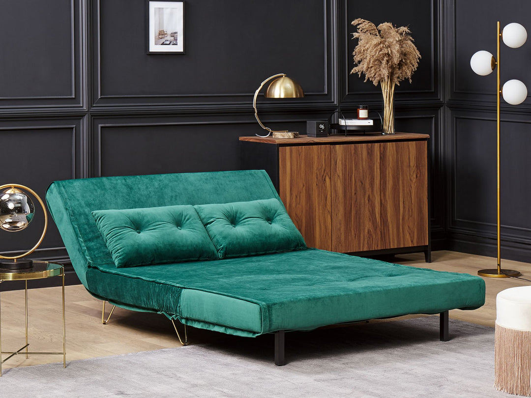 Vestfold 2 Seater Sofa Dark Green Velvet