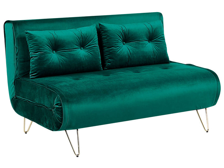 Vestfold 2 Seater Sofa Dark Green Velvet