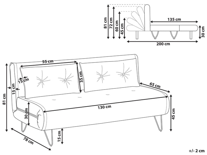 Vestfold 2 Seater Sofa Light Beige