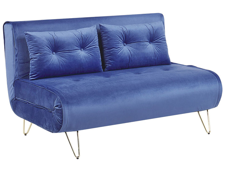 Vestfold 2 Seater Sofa Navy Blue Velvet