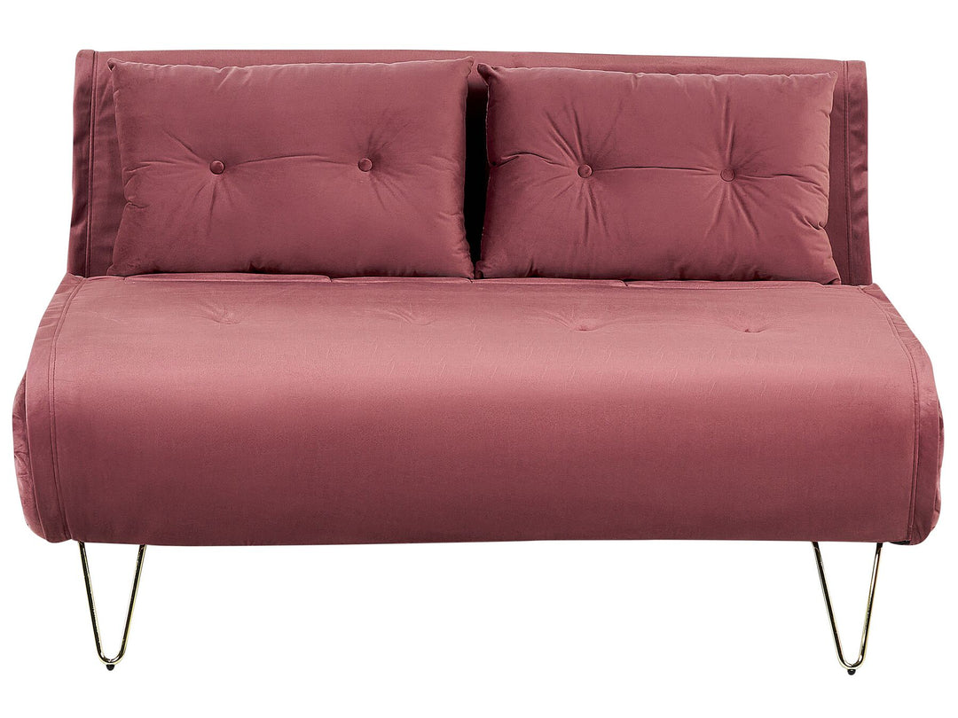 Vestfold 2 Seater Sofa Pink Velvet