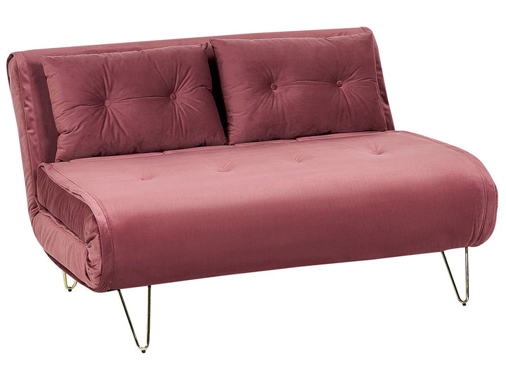 Vestfold 2 Seater Sofa Pink Velvet