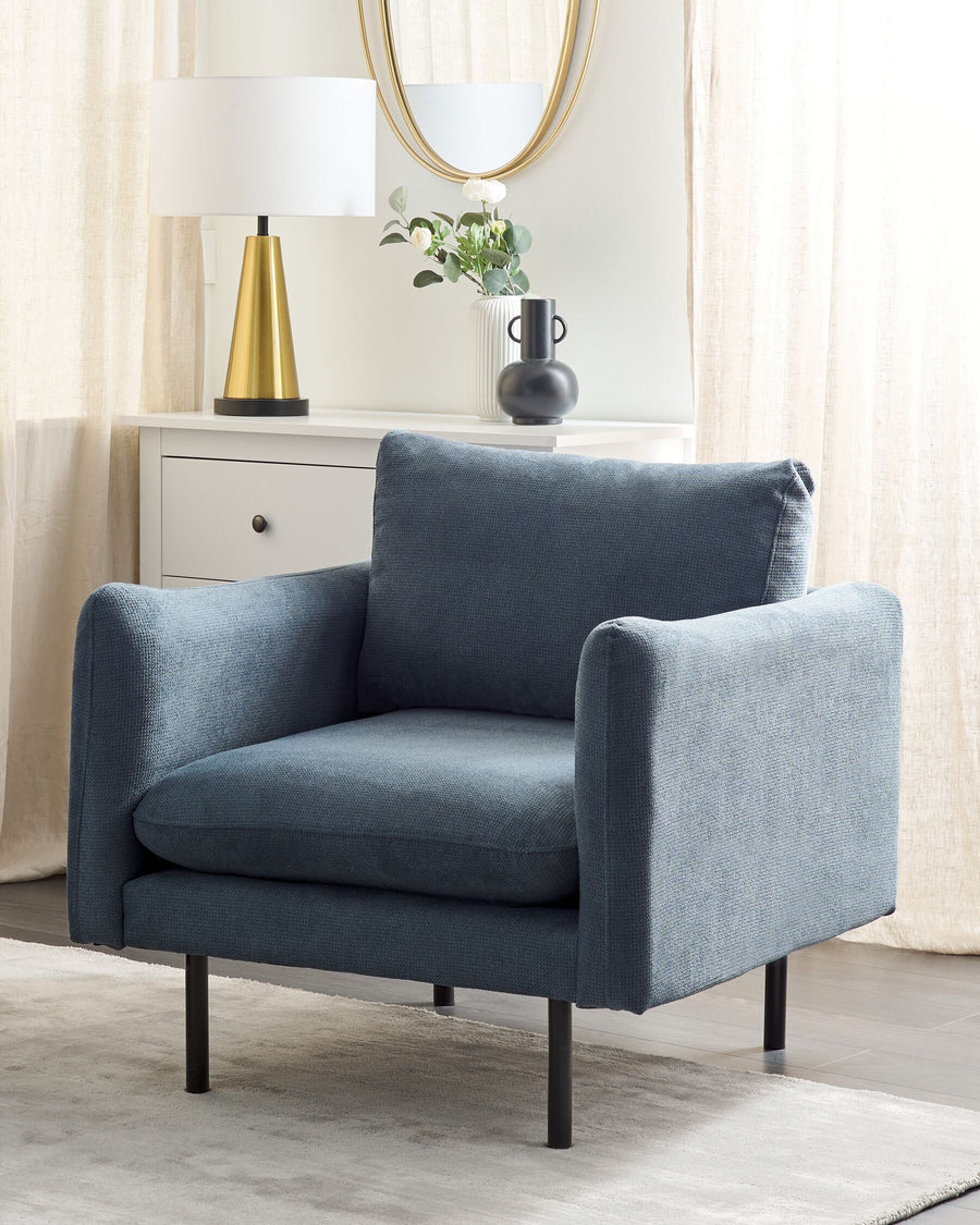 Vinterbro Armchair Chenille Blue