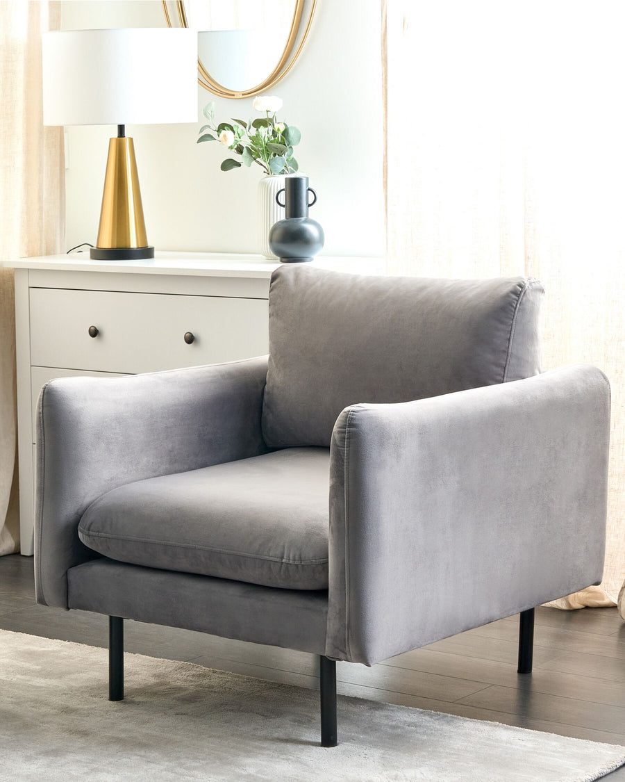 Vinterbro Armchair Chenille Grey