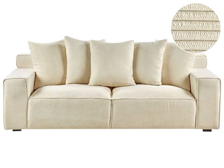 Viskan 3 Seater Jumbo Cord Sofa Beige