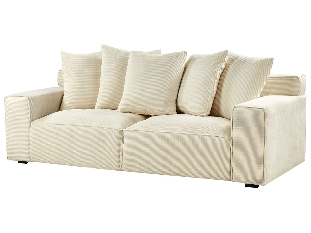 Viskan 3 Seater Jumbo Cord Sofa Beige