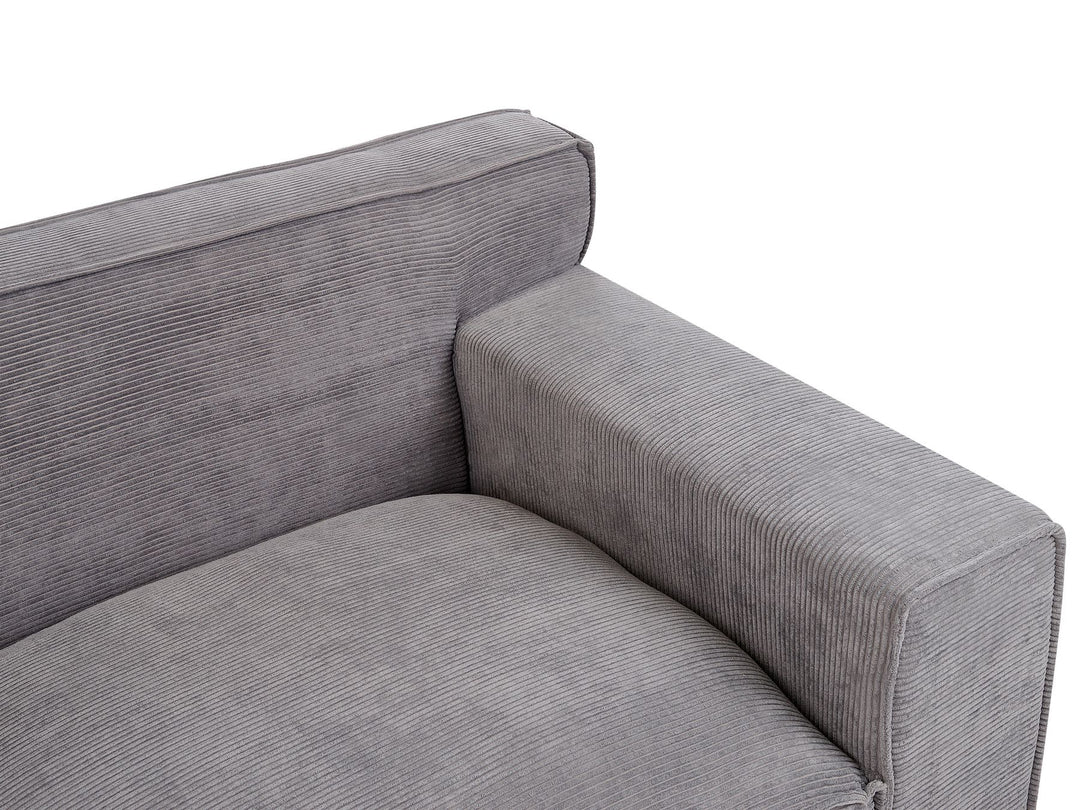 Viskan 3 Seater Jumbo Cord Sofa Dark Grey